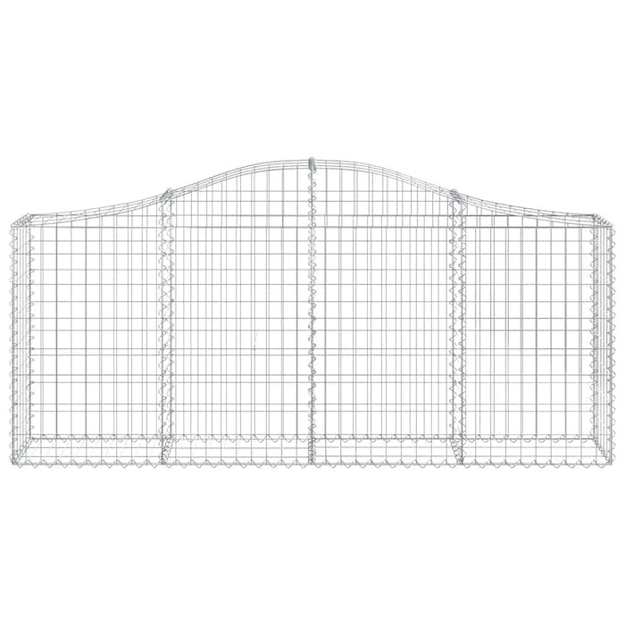 Coșuri gabion arcuite 8 buc, 200x30x80/100cm, fier galvanizat - WALTI WALTI