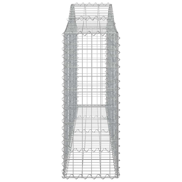 Coșuri gabion arcuite 8 buc, 200x30x80/100cm, fier galvanizat - WALTI WALTI