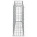 Coșuri gabion arcuite 8 buc, 200x30x80/100cm, fier galvanizat - WALTI WALTI