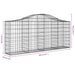 Coșuri gabion arcuite 8 buc, 200x30x80/100cm, fier galvanizat - WALTI WALTI