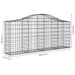 Coșuri gabion arcuite 12 buc, 200x30x80/100cm, fier galvanizat - WALTI WALTI