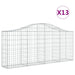 Coșuri gabion arcuite 13 buc, 200x30x80/100cm, fier galvanizat - WALTI WALTI