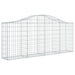Coșuri gabion arcuite 14 buc, 200x30x80/100cm, fier galvanizat - WALTI WALTI