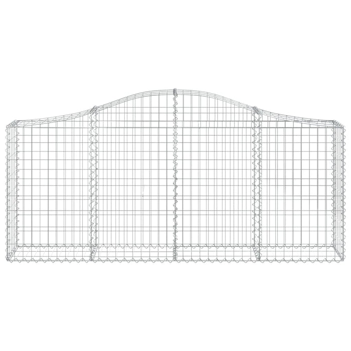 Coșuri gabion arcuite 14 buc, 200x30x80/100cm, fier galvanizat - WALTI WALTI