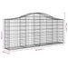 Coșuri gabion arcuite 14 buc, 200x30x80/100cm, fier galvanizat - WALTI WALTI