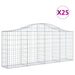 Coșuri gabion arcuite 25 buc, 200x30x80/100 cm, fier galvanizat - WALTI WALTI