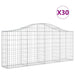 Coșuri gabion arcuite 30 buc, 200x30x80/100 cm, fier galvanizat - WALTI WALTI