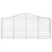 Coșuri gabion arcuite 30 buc, 200x30x80/100 cm, fier galvanizat - WALTI WALTI