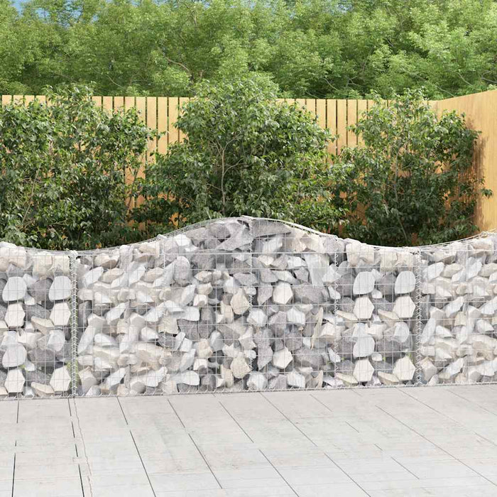 Coșuri gabion arcuite 30 buc, 200x30x80/100 cm, fier galvanizat - WALTI WALTI