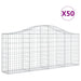 Coșuri gabion arcuite 50 buc, 200x30x80/100 cm, fier galvanizat - WALTI WALTI