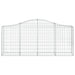 Coșuri gabion arcuite 50 buc, 200x30x80/100 cm, fier galvanizat - WALTI WALTI