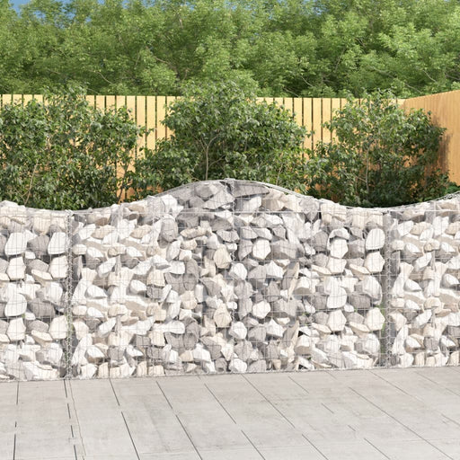 Coșuri gabion arcuite 7 buc, 200x30x100/120 cm fier galvanizat - WALTI WALTI