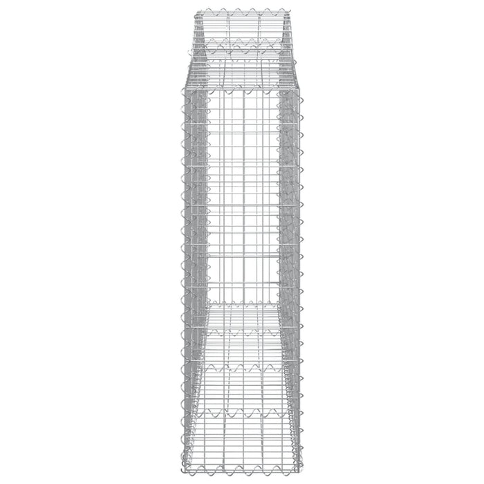 Coșuri gabion arcuite 8 buc, 200x30x100/120 cm fier galvanizat - WALTI WALTI
