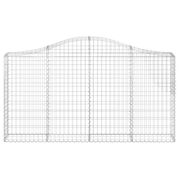 Coșuri gabion arcuite 12 buc, 200x30x100/120 cm fier galvanizat - WALTI WALTI