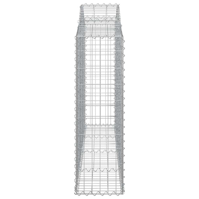 Coșuri gabion arcuite 12 buc, 200x30x100/120 cm fier galvanizat - WALTI WALTI
