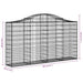 Coșuri gabion arcuite 12 buc, 200x30x100/120 cm fier galvanizat - WALTI WALTI