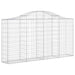 Coșuri gabion arcuite 13 buc, 200x30x100/120 cm fier galvanizat - WALTI WALTI