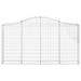 Coșuri gabion arcuite 13 buc, 200x30x100/120 cm fier galvanizat - WALTI WALTI