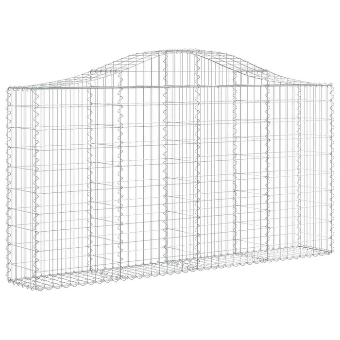 Coșuri gabion arcuite 18 buc, 200x30x100/120 cm fier galvanizat - WALTI WALTI