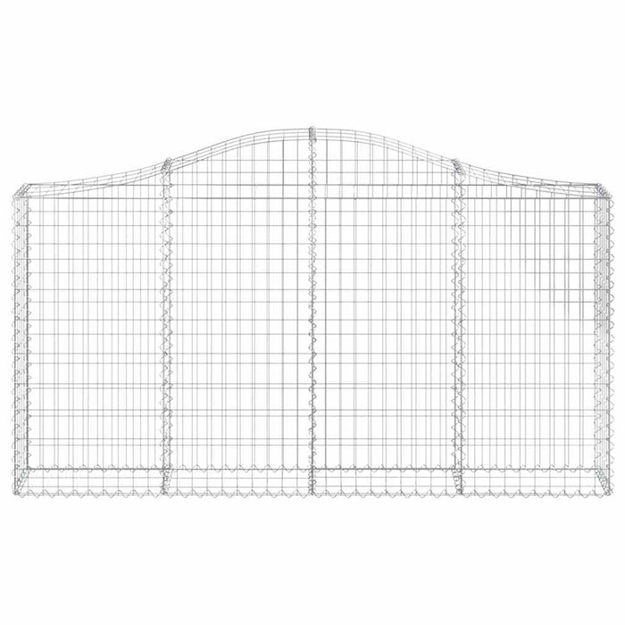 Coșuri gabion arcuite 18 buc, 200x30x100/120 cm fier galvanizat - WALTI WALTI