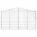 Coșuri gabion arcuite 18 buc, 200x30x100/120 cm fier galvanizat - WALTI WALTI
