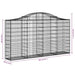 Coșuri gabion arcuite 18 buc, 200x30x100/120 cm fier galvanizat - WALTI WALTI
