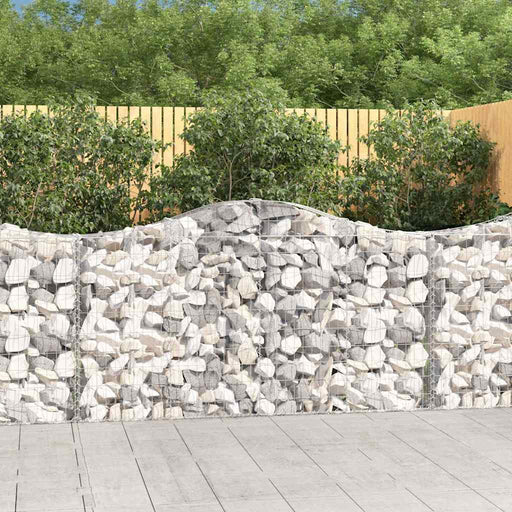 Coșuri gabion arcuite 18 buc, 200x30x100/120 cm fier galvanizat - WALTI WALTI