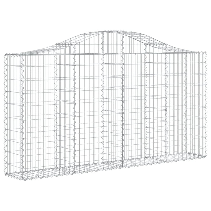Coșuri gabion arcuite 20 buc, 200x30x100/120 cm fier galvanizat - WALTI WALTI