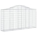 Coșuri gabion arcuite 20 buc, 200x30x100/120 cm fier galvanizat - WALTI WALTI