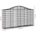 Coșuri gabion arcuite 25 buc, 200x30x100/120 cm fier galvanizat - WALTI WALTI