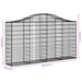 Coșuri gabion arcuite 30 buc, 200x30x100/120 cm fier galvanizat - WALTI WALTI