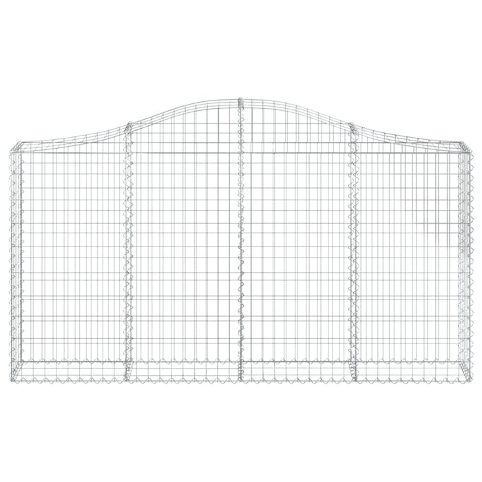 Coșuri gabion arcuite 40 buc, 200x30x100/120 cm fier galvanizat WALTI