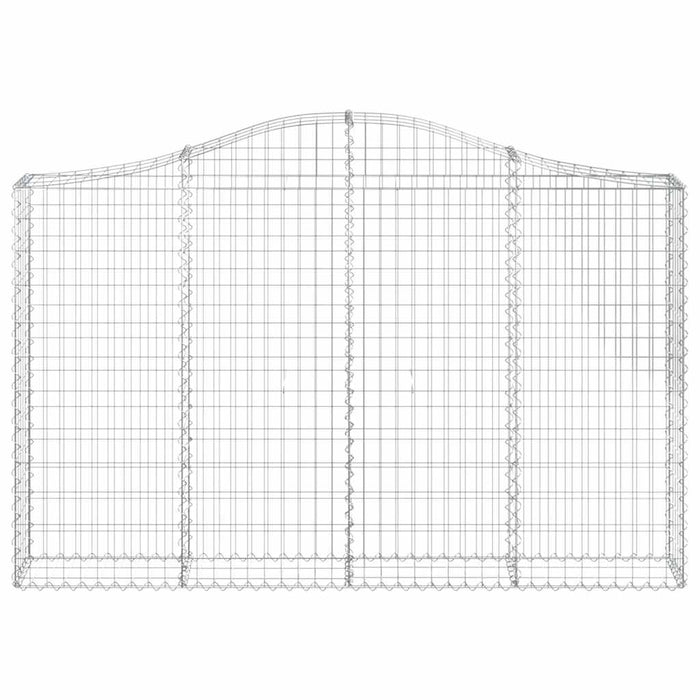 Coșuri gabion arcuite 3 buc, 200x30x120/140 cm, fier galvanizat WALTI