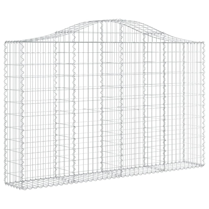 Coșuri gabion arcuite 7 buc, 200x30x120/140 cm, fier galvanizat WALTI