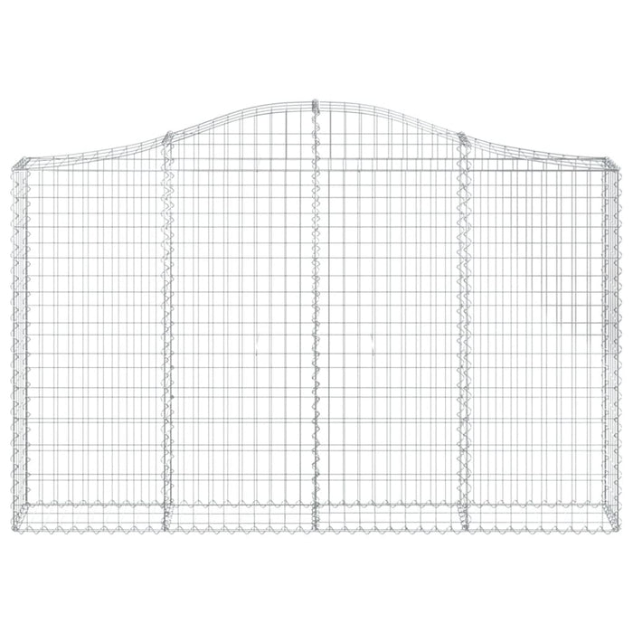 Coșuri gabion arcuite 7 buc, 200x30x120/140 cm, fier galvanizat WALTI