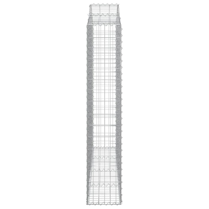 Coșuri gabion arcuite 2 buc, 200x30x160/180 cm, fier galvanizat - WALTI WALTI