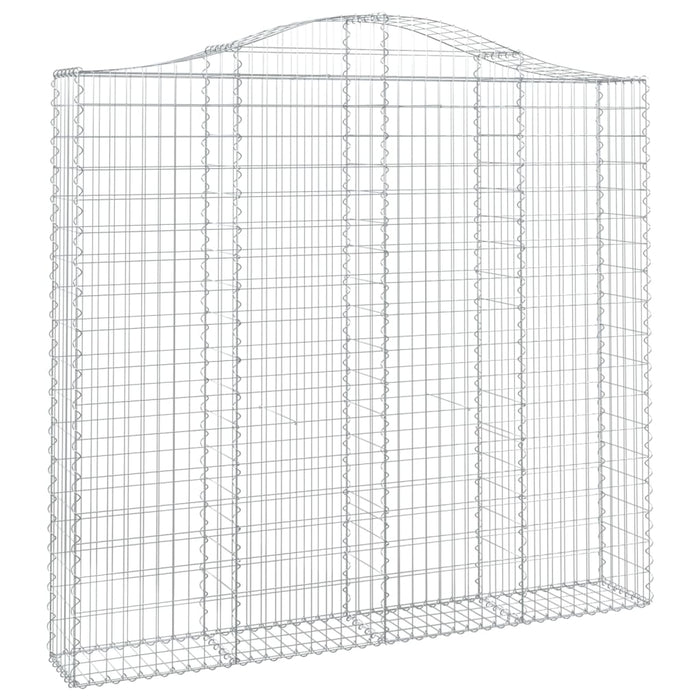 Coșuri gabion arcuite 2 buc, 200x30x180/200cm, fier galvanizat - WALTI WALTI