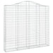Coșuri gabion arcuite 2 buc, 200x30x180/200cm, fier galvanizat - WALTI WALTI
