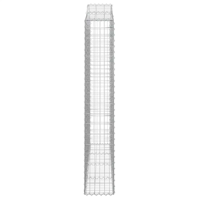 Coșuri gabion arcuite 3 buc, 200x30x180/200cm, fier galvanizat - WALTI WALTI