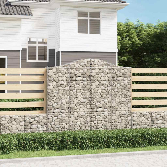 Coșuri gabion arcuite 3 buc, 200x30x180/200cm, fier galvanizat - WALTI WALTI