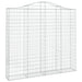 Coșuri gabion arcuite 4 buc, 200x30x180/200cm, fier galvanizat - WALTI WALTI