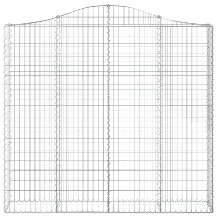 Coșuri gabion arcuite 4 buc, 200x30x180/200cm, fier galvanizat - WALTI WALTI