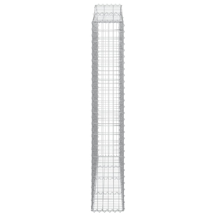 Coșuri gabion arcuite 4 buc, 200x30x180/200cm, fier galvanizat - WALTI WALTI
