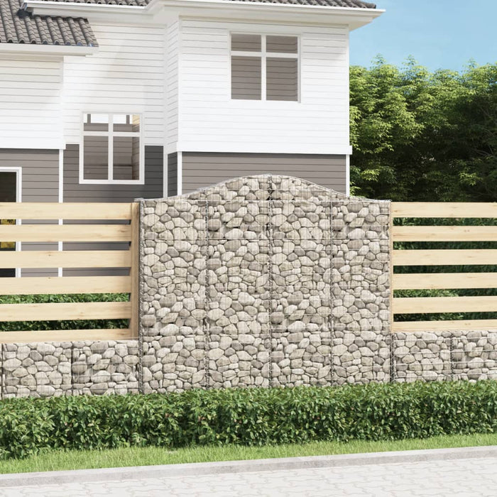 Coșuri gabion arcuite 4 buc, 200x30x180/200cm, fier galvanizat - WALTI WALTI