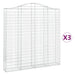 Coșuri gabion arcuite 3 buc. 200x30x200/220 cm fier galvanizat - WALTI WALTI
