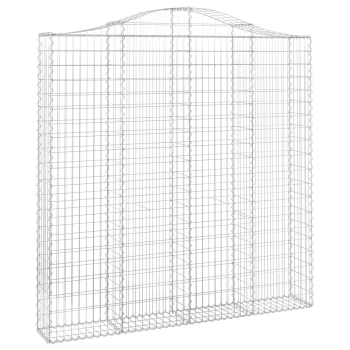 Coșuri gabion arcuite 4 buc. 200x30x200/220 cm fier galvanizat - WALTI WALTI