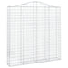 Coșuri gabion arcuite 4 buc. 200x30x200/220 cm fier galvanizat - WALTI WALTI