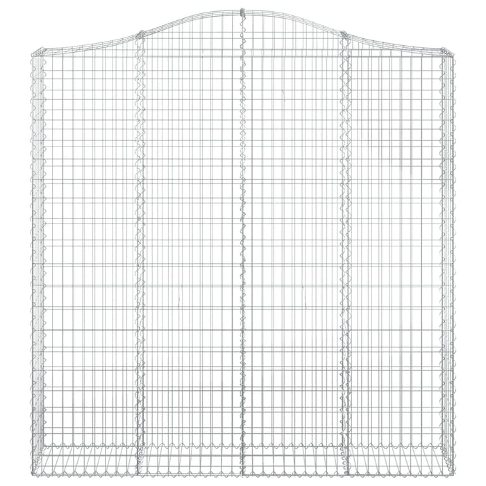 Coșuri gabion arcuite 4 buc. 200x30x200/220 cm fier galvanizat - WALTI WALTI