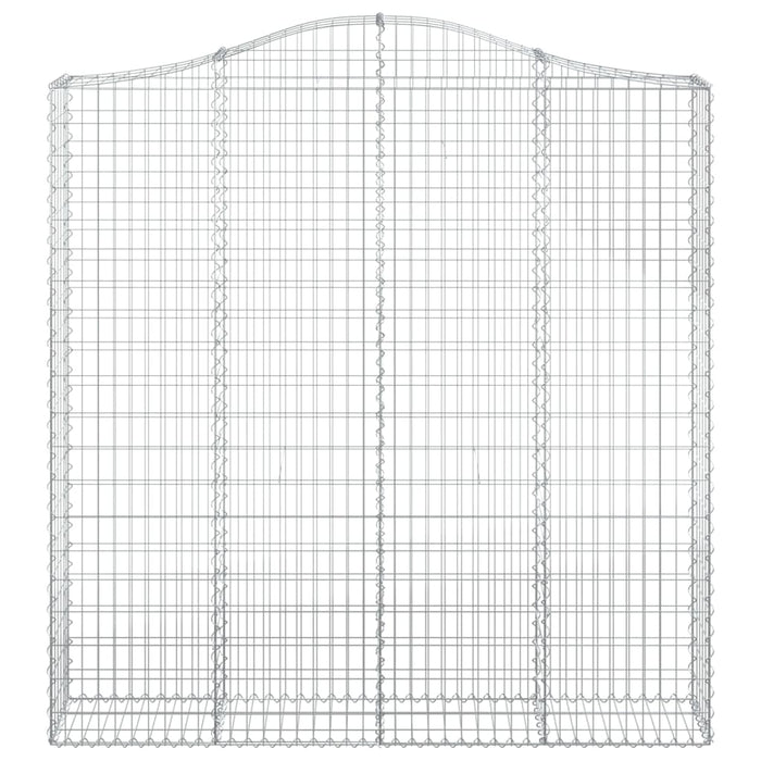 Coșuri gabion arcuite 8 buc. 200x30x200/220 cm fier galvanizat WALTI
