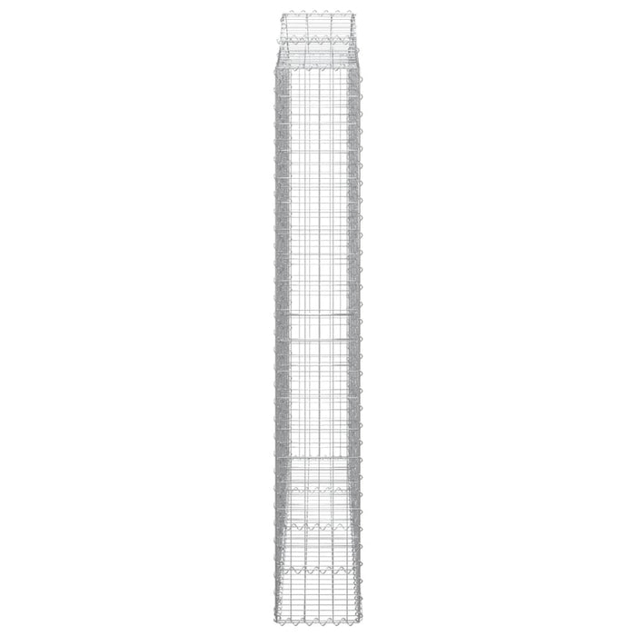 Coșuri gabion arcuite 8 buc. 200x30x200/220 cm fier galvanizat WALTI